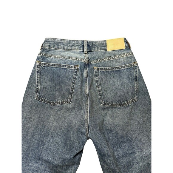 Everlane 90s Cheeky Straight Jeans Women’s 27 Crop Blue High Rise Button Fly - Picture 5 of 13